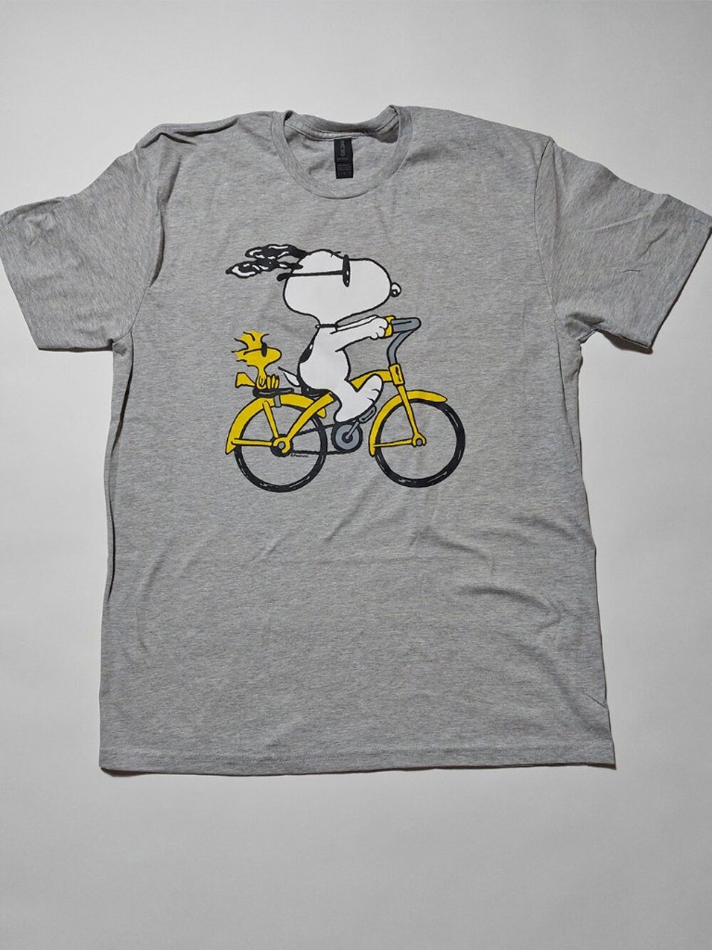 NWOT Mens Snoopy and Woodstock Bike Graphic T-Shirt